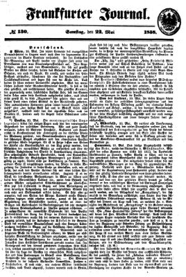 Frankfurter Journal Samstag 22. Mai 1858