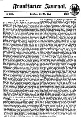 Frankfurter Journal Samstag 29. Mai 1858