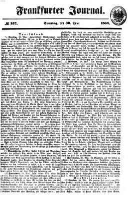 Frankfurter Journal Sonntag 30. Mai 1858