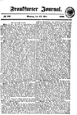 Frankfurter Journal Montag 31. Mai 1858