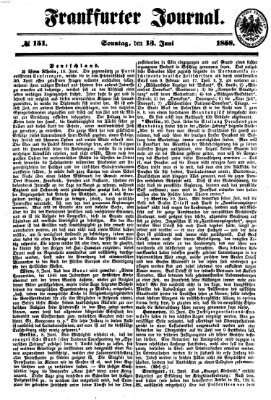 Frankfurter Journal Sonntag 13. Juni 1858