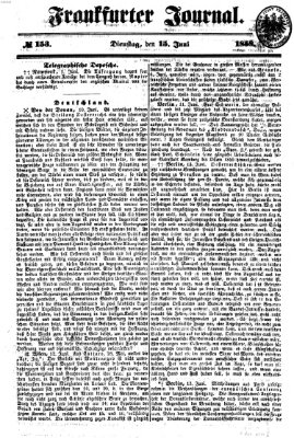 Frankfurter Journal Dienstag 15. Juni 1858