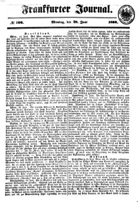 Frankfurter Journal Montag 28. Juni 1858