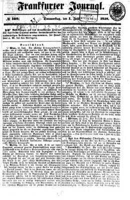 Frankfurter Journal Donnerstag 1. Juli 1858