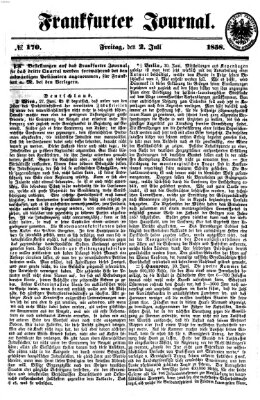 Frankfurter Journal Freitag 2. Juli 1858