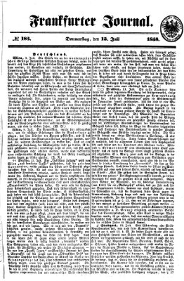 Frankfurter Journal Donnerstag 15. Juli 1858