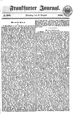 Frankfurter Journal Dienstag 3. August 1858