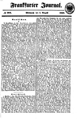 Frankfurter Journal Mittwoch 4. August 1858