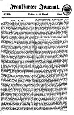 Frankfurter Journal Freitag 6. August 1858