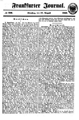 Frankfurter Journal Dienstag 17. August 1858