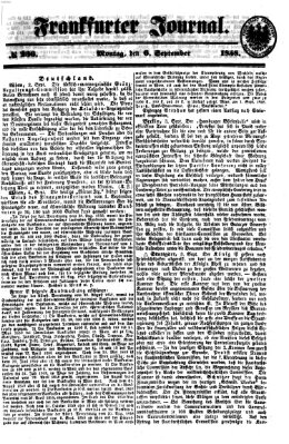 Frankfurter Journal Montag 6. September 1858