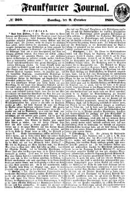 Frankfurter Journal Samstag 9. Oktober 1858