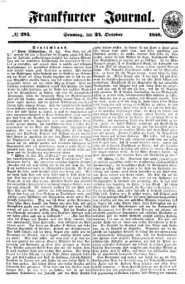 Frankfurter Journal Sonntag 24. Oktober 1858