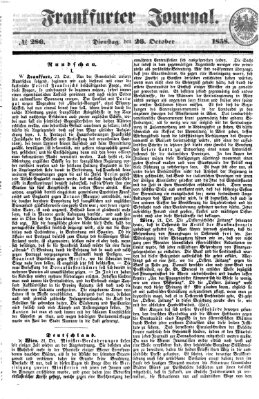 Frankfurter Journal Dienstag 26. Oktober 1858