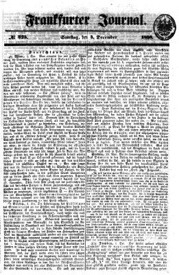 Frankfurter Journal Samstag 4. Dezember 1858