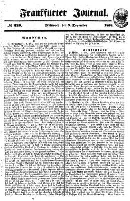 Frankfurter Journal Mittwoch 8. Dezember 1858