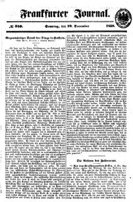 Frankfurter Journal Sonntag 19. Dezember 1858