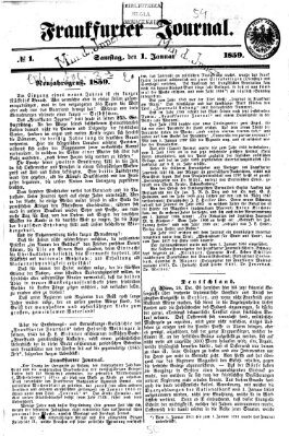 Frankfurter Journal Samstag 1. Januar 1859