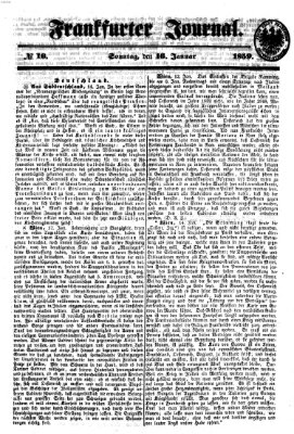 Frankfurter Journal Sonntag 16. Januar 1859