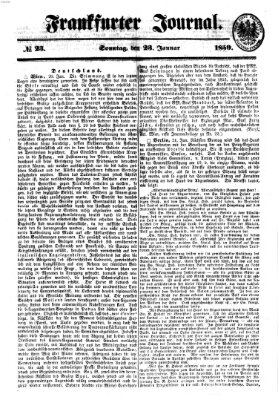 Frankfurter Journal Sonntag 23. Januar 1859