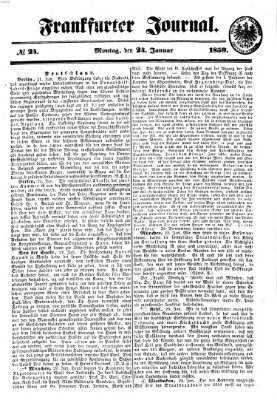 Frankfurter Journal Montag 24. Januar 1859