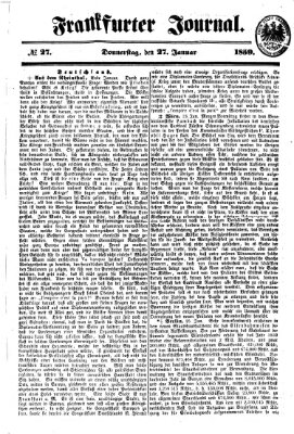 Frankfurter Journal Donnerstag 27. Januar 1859