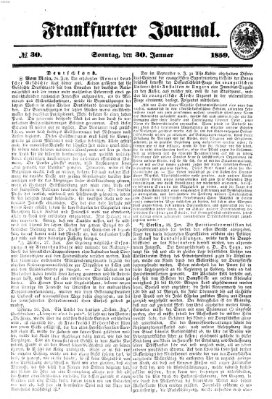 Frankfurter Journal Sonntag 30. Januar 1859