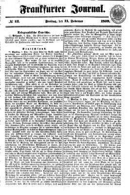 Frankfurter Journal Freitag 11. Februar 1859