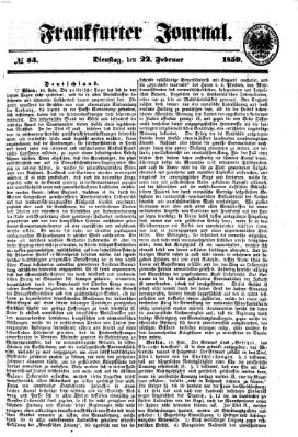 Frankfurter Journal Dienstag 22. Februar 1859