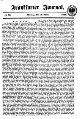 Frankfurter Journal Montag 14. März 1859