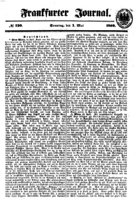 Frankfurter Journal Sonntag 1. Mai 1859