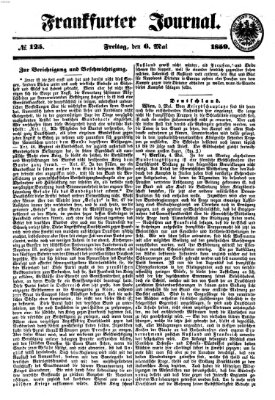 Frankfurter Journal Freitag 6. Mai 1859