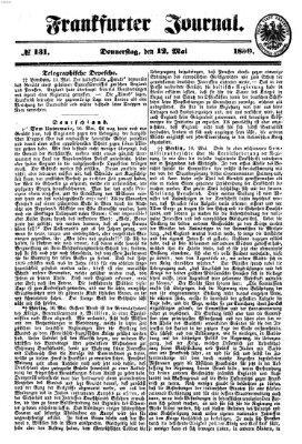 Frankfurter Journal Donnerstag 12. Mai 1859