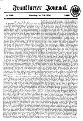 Frankfurter Journal Samstag 14. Mai 1859