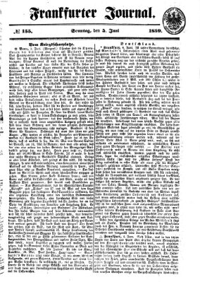 Frankfurter Journal Sonntag 5. Juni 1859