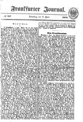 Frankfurter Journal Dienstag 7. Juni 1859