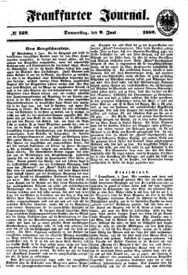 Frankfurter Journal Donnerstag 9. Juni 1859