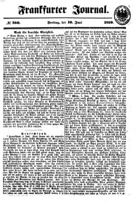 Frankfurter Journal Freitag 10. Juni 1859