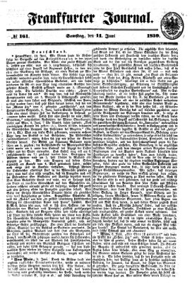 Frankfurter Journal Samstag 11. Juni 1859