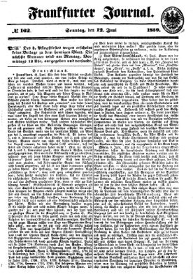 Frankfurter Journal Sonntag 12. Juni 1859