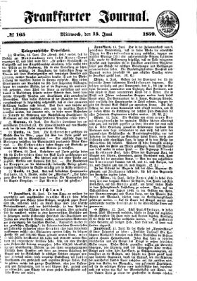 Frankfurter Journal Mittwoch 15. Juni 1859