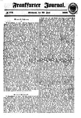 Frankfurter Journal Mittwoch 22. Juni 1859