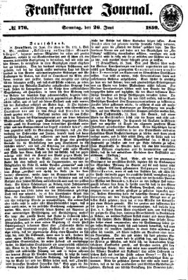 Frankfurter Journal Sonntag 26. Juni 1859