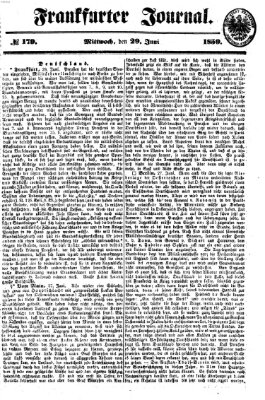 Frankfurter Journal Mittwoch 29. Juni 1859