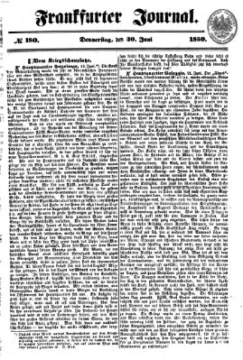 Frankfurter Journal Donnerstag 30. Juni 1859