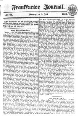 Frankfurter Journal Montag 4. Juli 1859