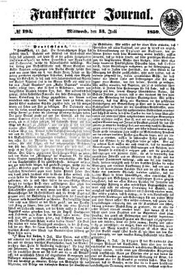 Frankfurter Journal Mittwoch 13. Juli 1859