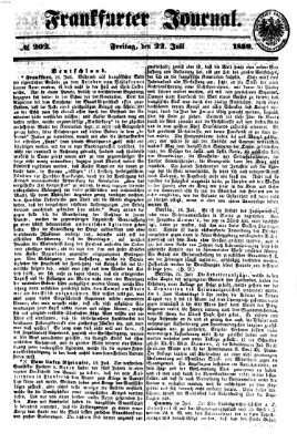 Frankfurter Journal Freitag 22. Juli 1859