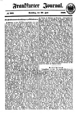 Frankfurter Journal Samstag 23. Juli 1859