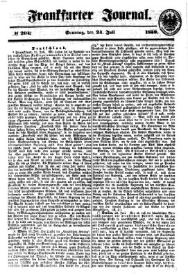 Frankfurter Journal Sonntag 24. Juli 1859